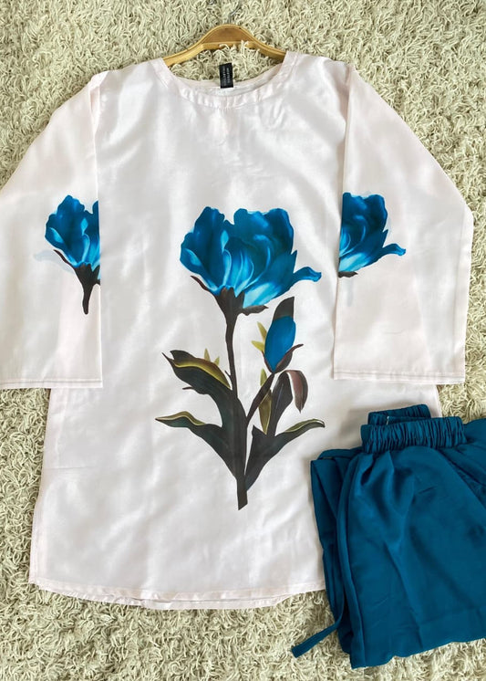 2 Piece Printed Shirt & Cargo Trouser