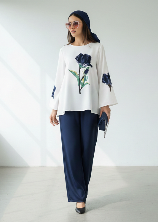 2 Piece Printed Shirt & Cargo Trouser